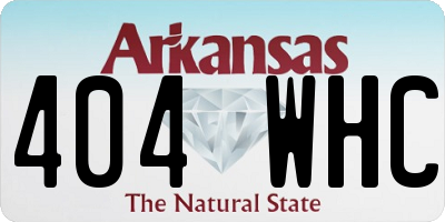 AR license plate 404WHC
