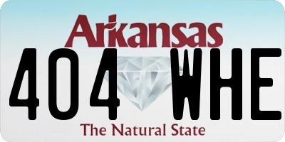 AR license plate 404WHE