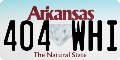 AR license plate 404WHI