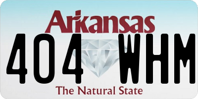 AR license plate 404WHM