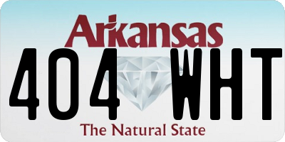 AR license plate 404WHT