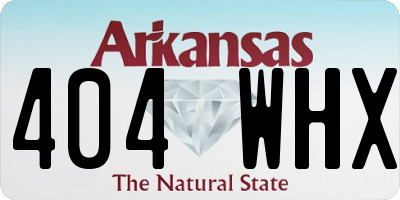 AR license plate 404WHX