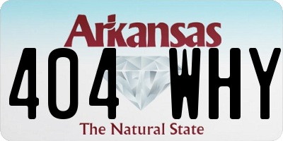 AR license plate 404WHY
