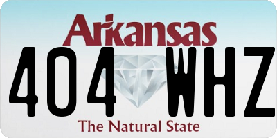 AR license plate 404WHZ
