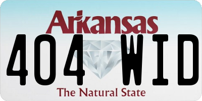 AR license plate 404WID