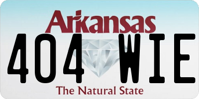 AR license plate 404WIE