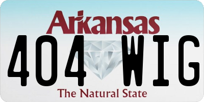 AR license plate 404WIG