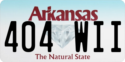 AR license plate 404WII
