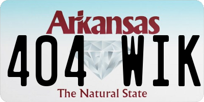 AR license plate 404WIK