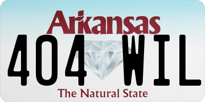 AR license plate 404WIL