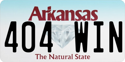 AR license plate 404WIN