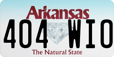 AR license plate 404WIO