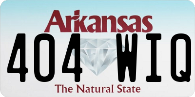 AR license plate 404WIQ