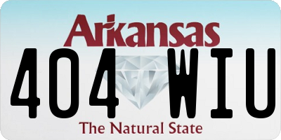AR license plate 404WIU