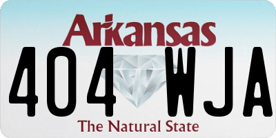 AR license plate 404WJA