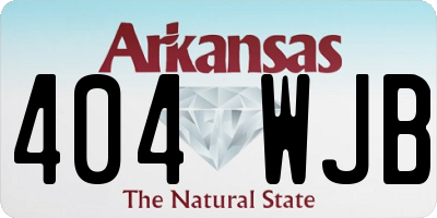 AR license plate 404WJB