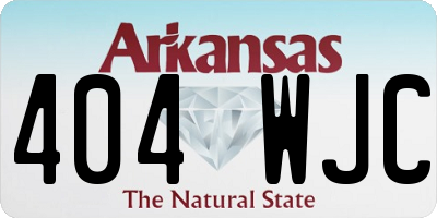 AR license plate 404WJC