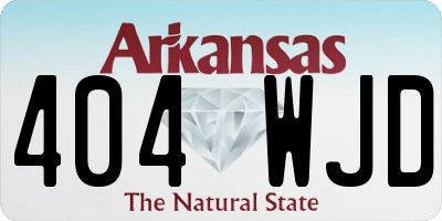 AR license plate 404WJD