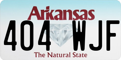 AR license plate 404WJF