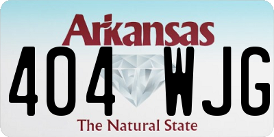 AR license plate 404WJG