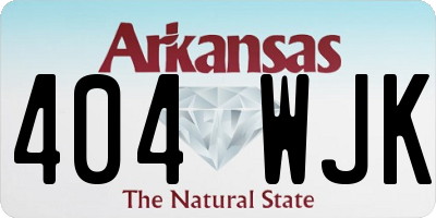 AR license plate 404WJK