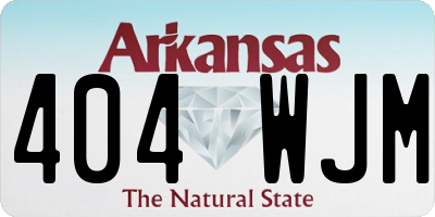 AR license plate 404WJM