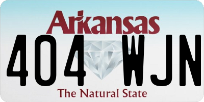 AR license plate 404WJN