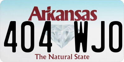 AR license plate 404WJO