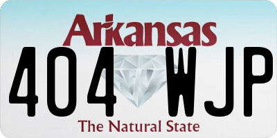 AR license plate 404WJP
