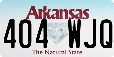 AR license plate 404WJQ