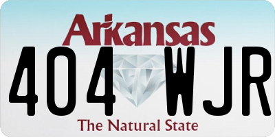 AR license plate 404WJR