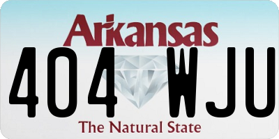 AR license plate 404WJU