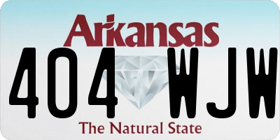 AR license plate 404WJW