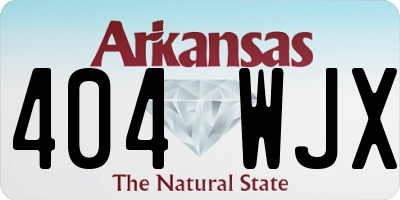 AR license plate 404WJX