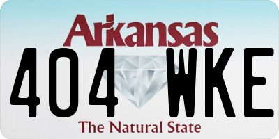 AR license plate 404WKE