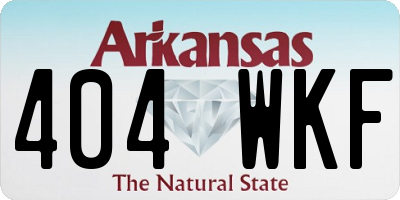 AR license plate 404WKF