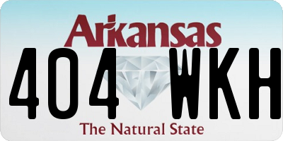AR license plate 404WKH