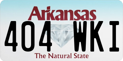 AR license plate 404WKI