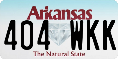 AR license plate 404WKK