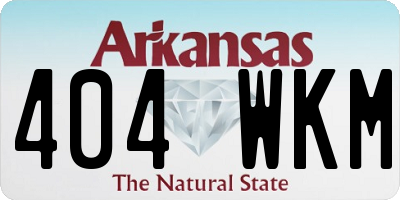 AR license plate 404WKM