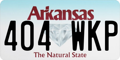 AR license plate 404WKP