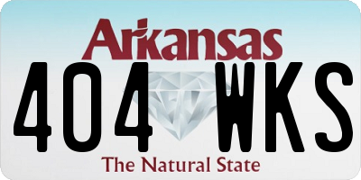 AR license plate 404WKS