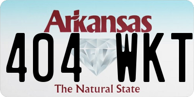 AR license plate 404WKT