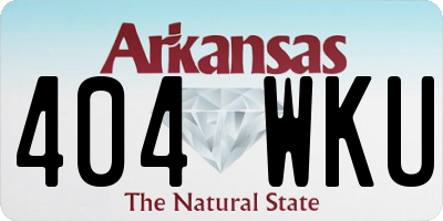AR license plate 404WKU