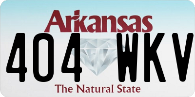AR license plate 404WKV