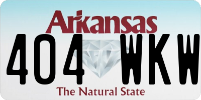 AR license plate 404WKW