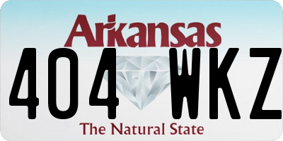 AR license plate 404WKZ