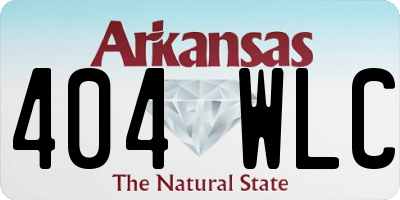 AR license plate 404WLC