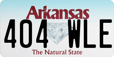 AR license plate 404WLE