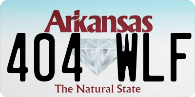 AR license plate 404WLF